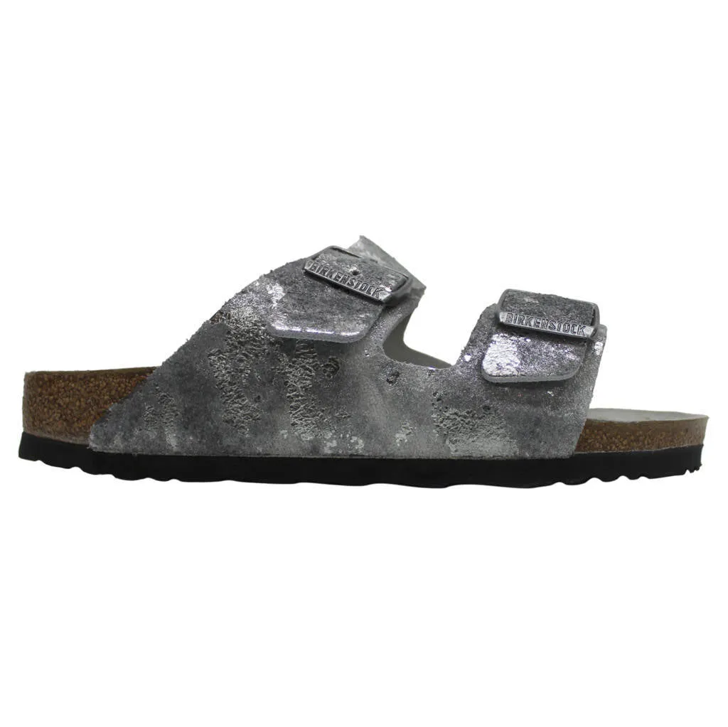 Arizona Suede Leather Unisex Slide Sandals