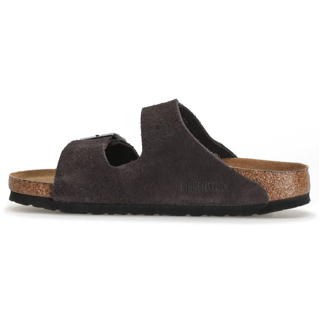 Arizona Suede Leather Unisex Slide Sandals