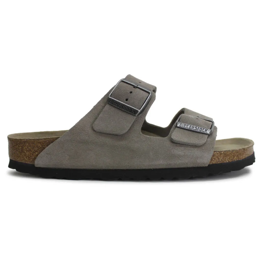 Arizona Suede Leather Unisex Slide Sandals