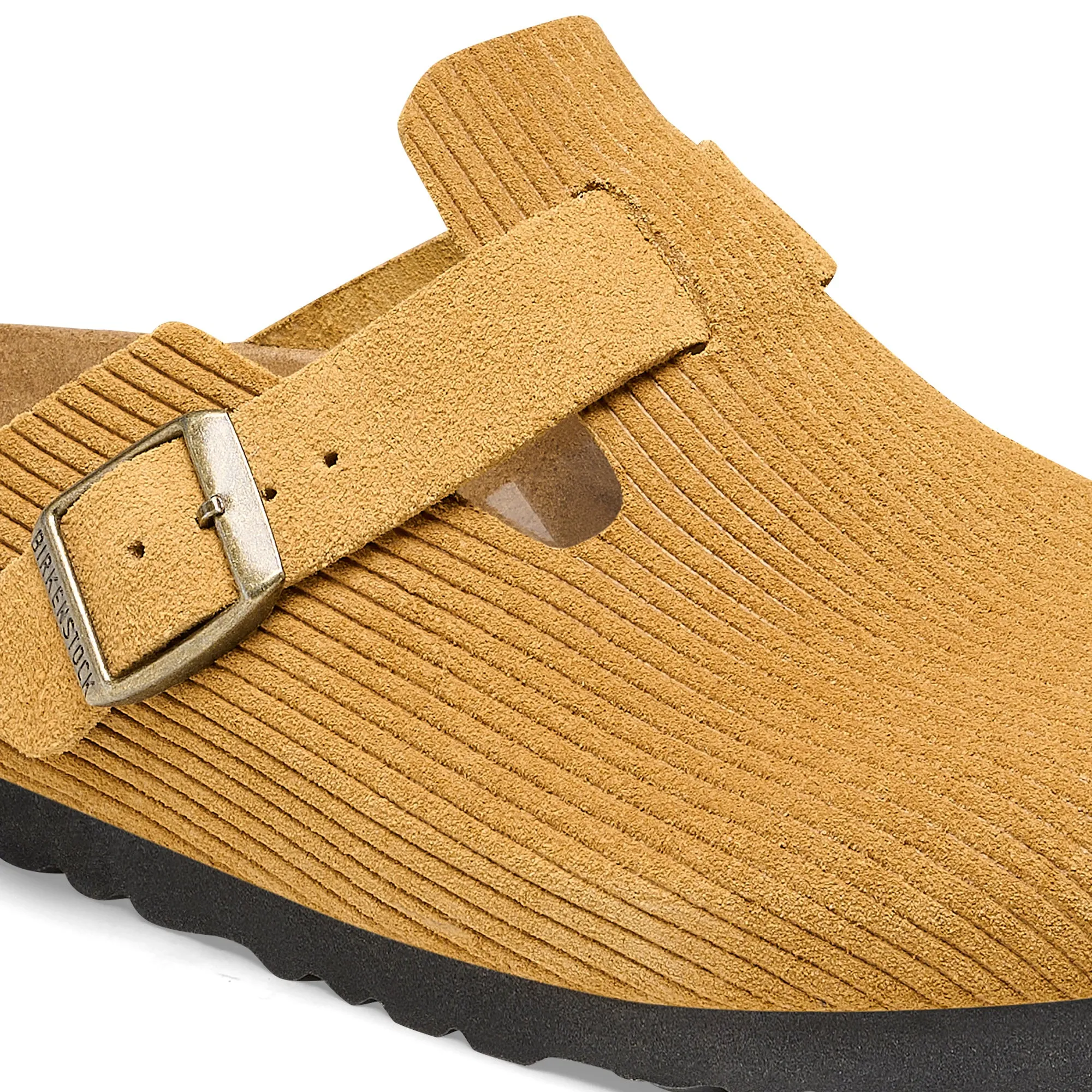 Birkenstock Boston Suede Embossed - Cork Brown