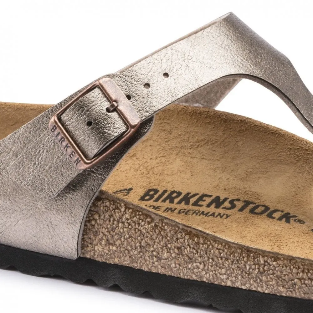 Birkenstock Gizeh Graceful Taupe Birko-Flor Sandals