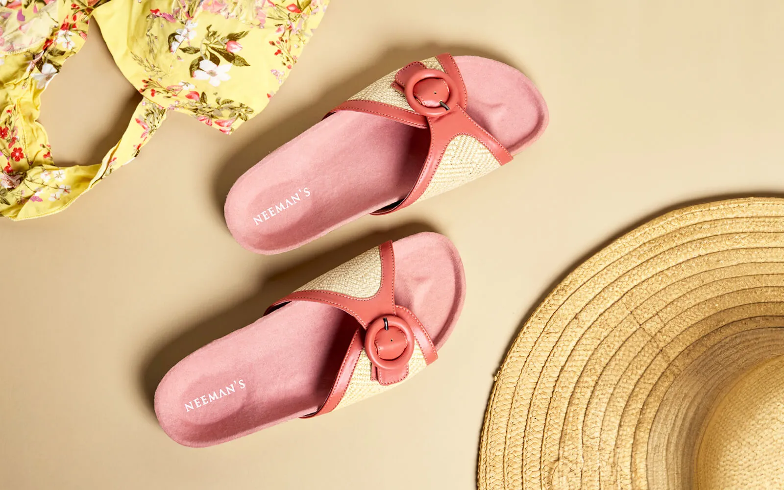 Boheme Chic Slides : Peach