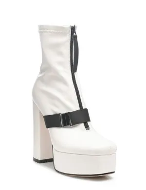 Boomer Chunky High Block Heel Boots