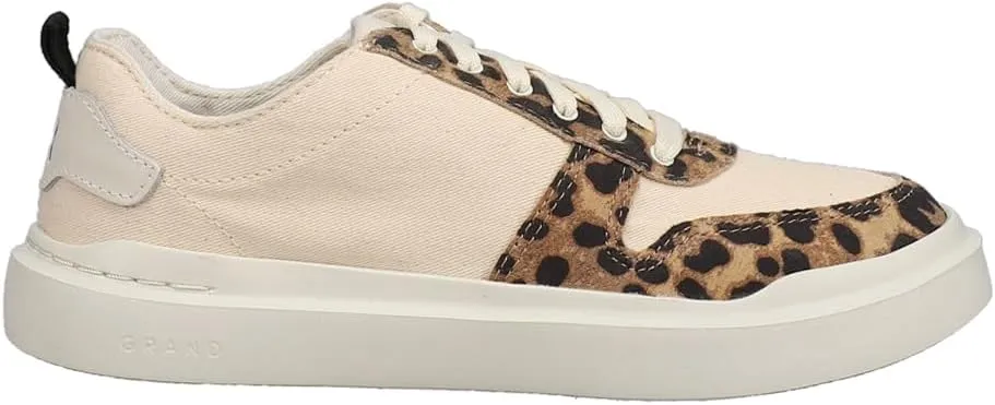 Cole Haan Grandpro Rally Canvas Court Natural Cotton/Leopard Print Sneakers