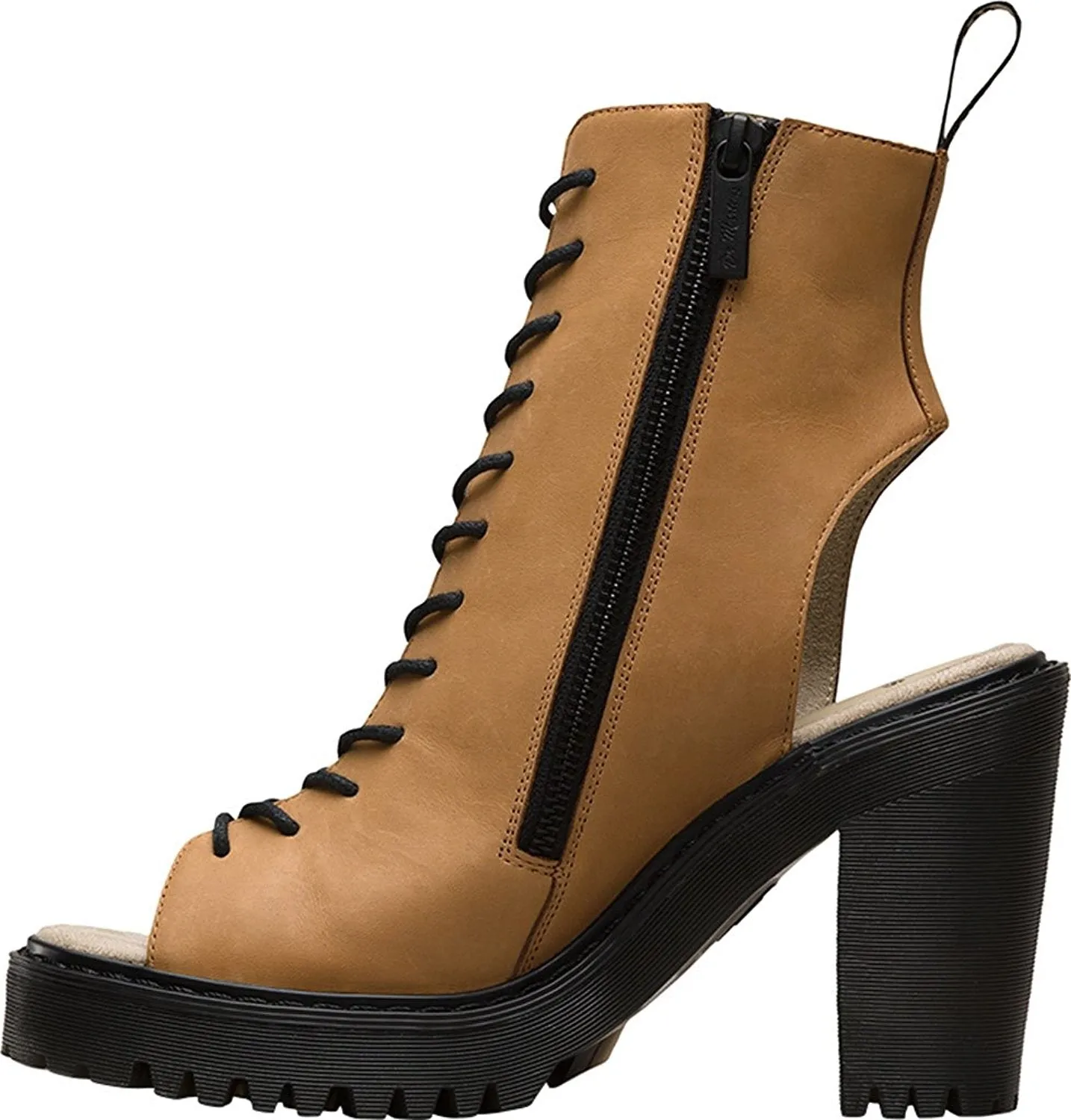 Dr. Martens Women's Carmelita Open Heel Lace Up Boots