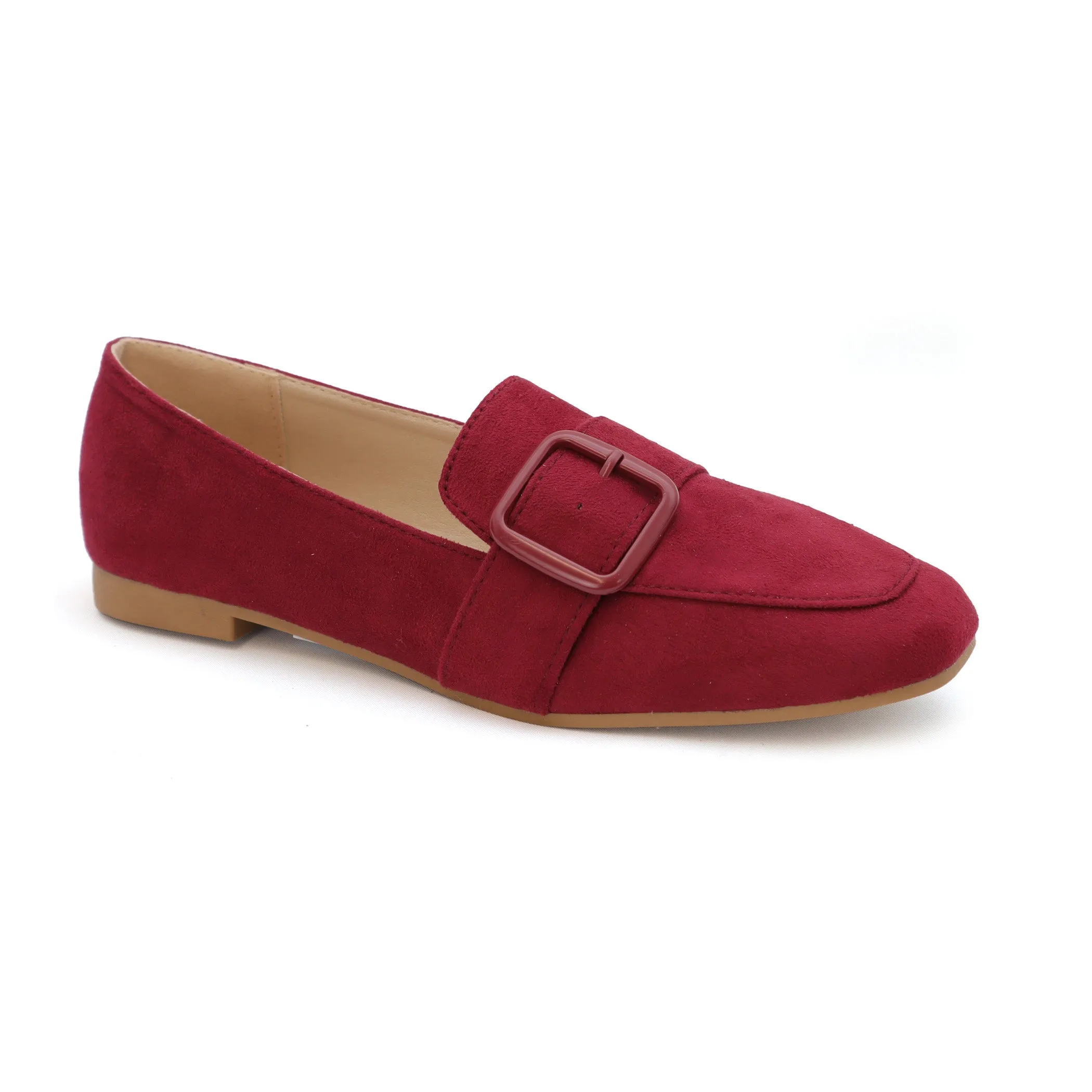 EDLINE-27 Women's Flat Loafer With Buckle