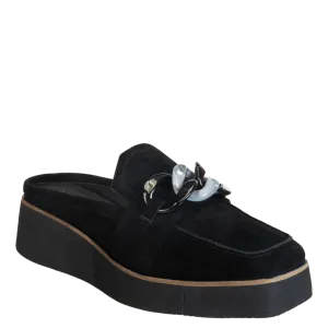 ELECT in BLACK SUEDE Platform Mules