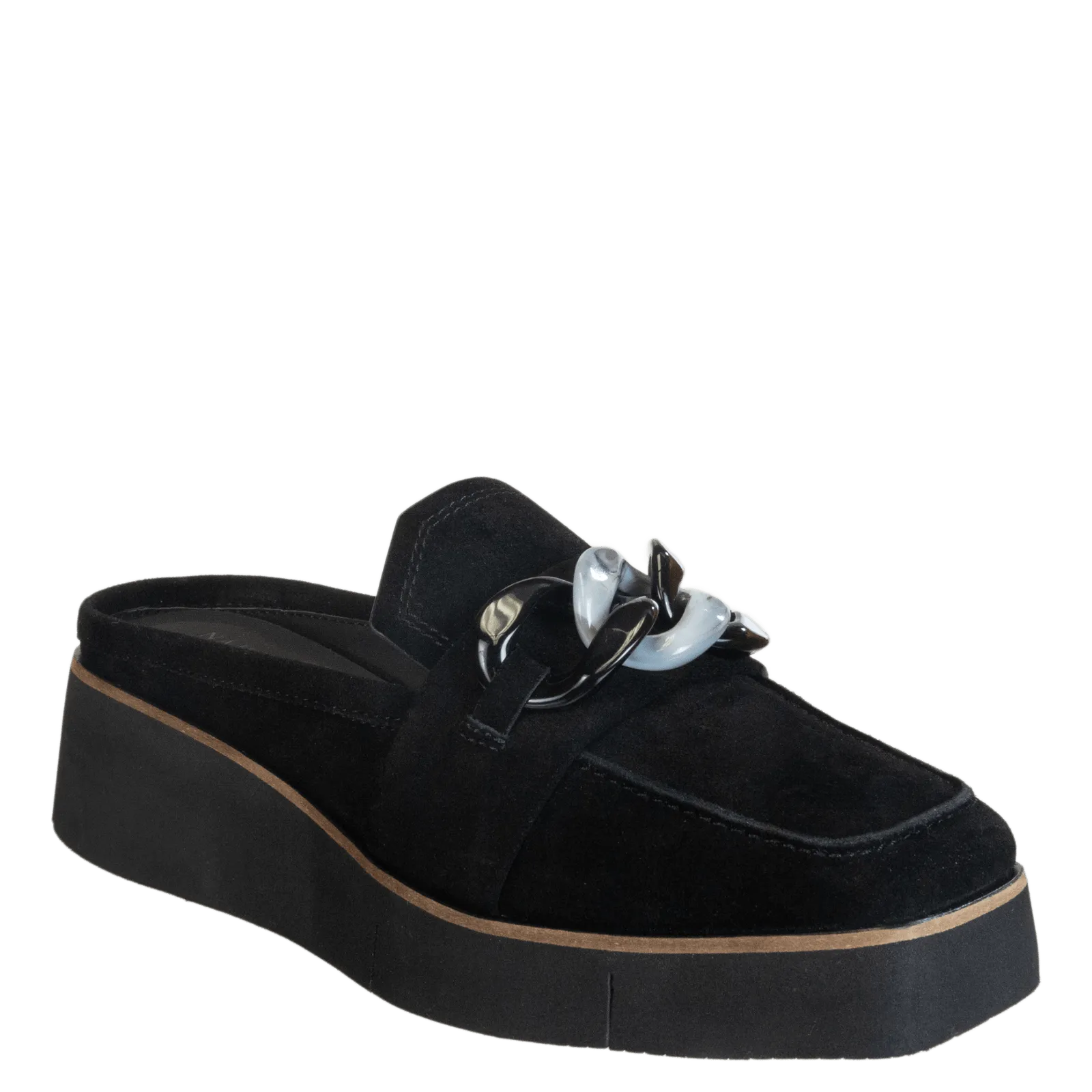 ELECT in BLACK SUEDE Platform Mules