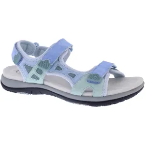 Free Spirit Zeal Ladies Blue Multi Suede & Textile Touch Fastening Sandals