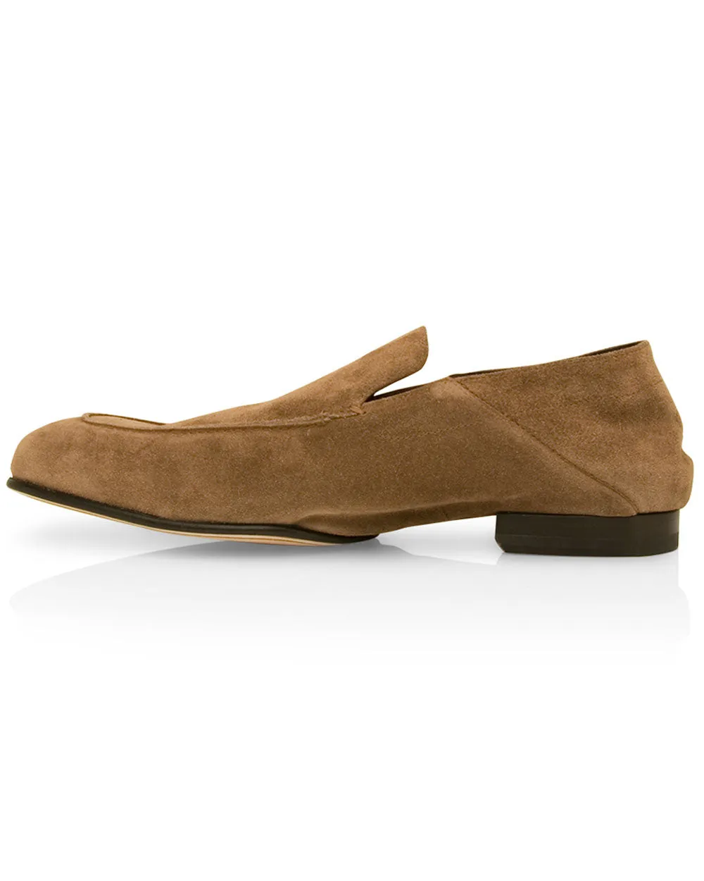 Gallipoli Suede Loafer in Farro