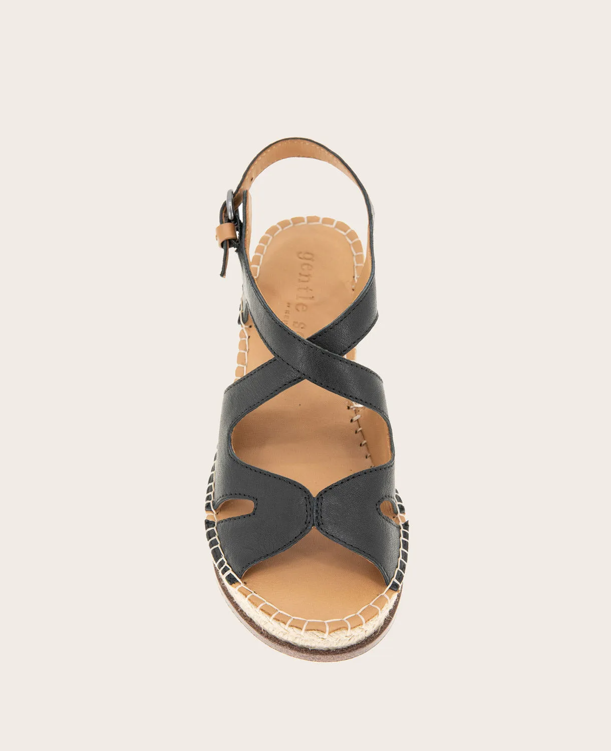 GENTLE SOULS - Elise Leather Espadrille Wedge