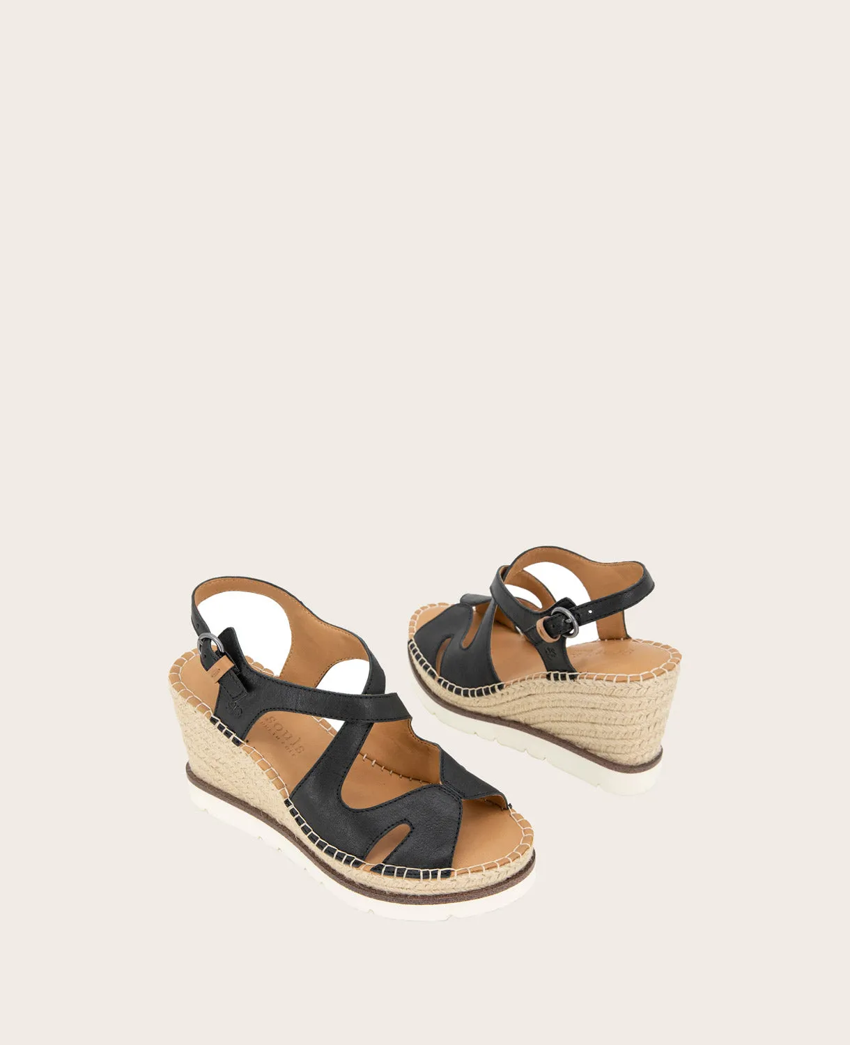 GENTLE SOULS - Elise Leather Espadrille Wedge