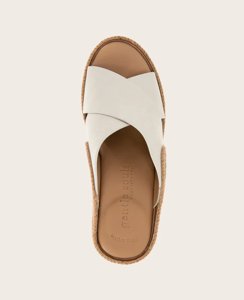 GENTLE SOULS - Porto Nubuck X Band Espadrille Wedge