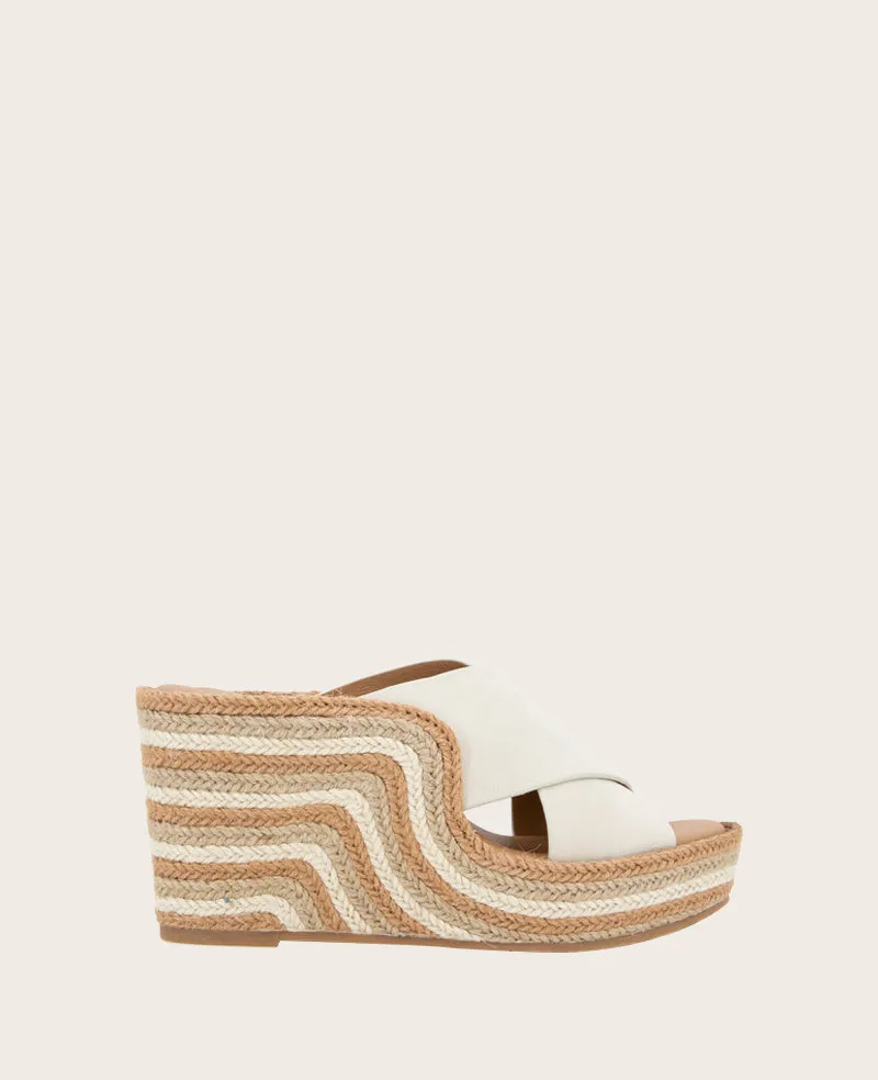 GENTLE SOULS - Porto Nubuck X Band Espadrille Wedge