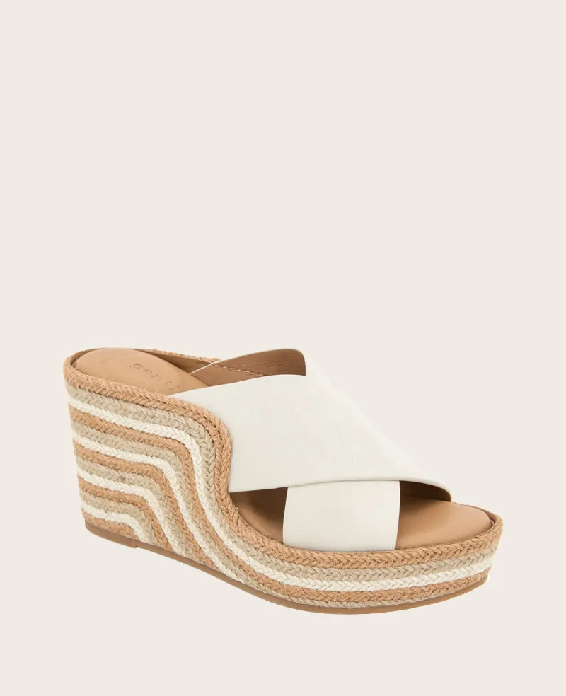 GENTLE SOULS - Porto Nubuck X Band Espadrille Wedge