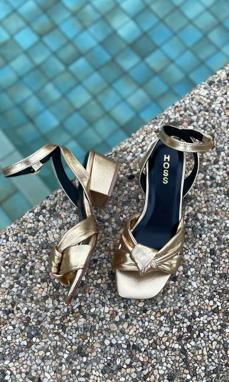 Hoss Belle Gold Sandals