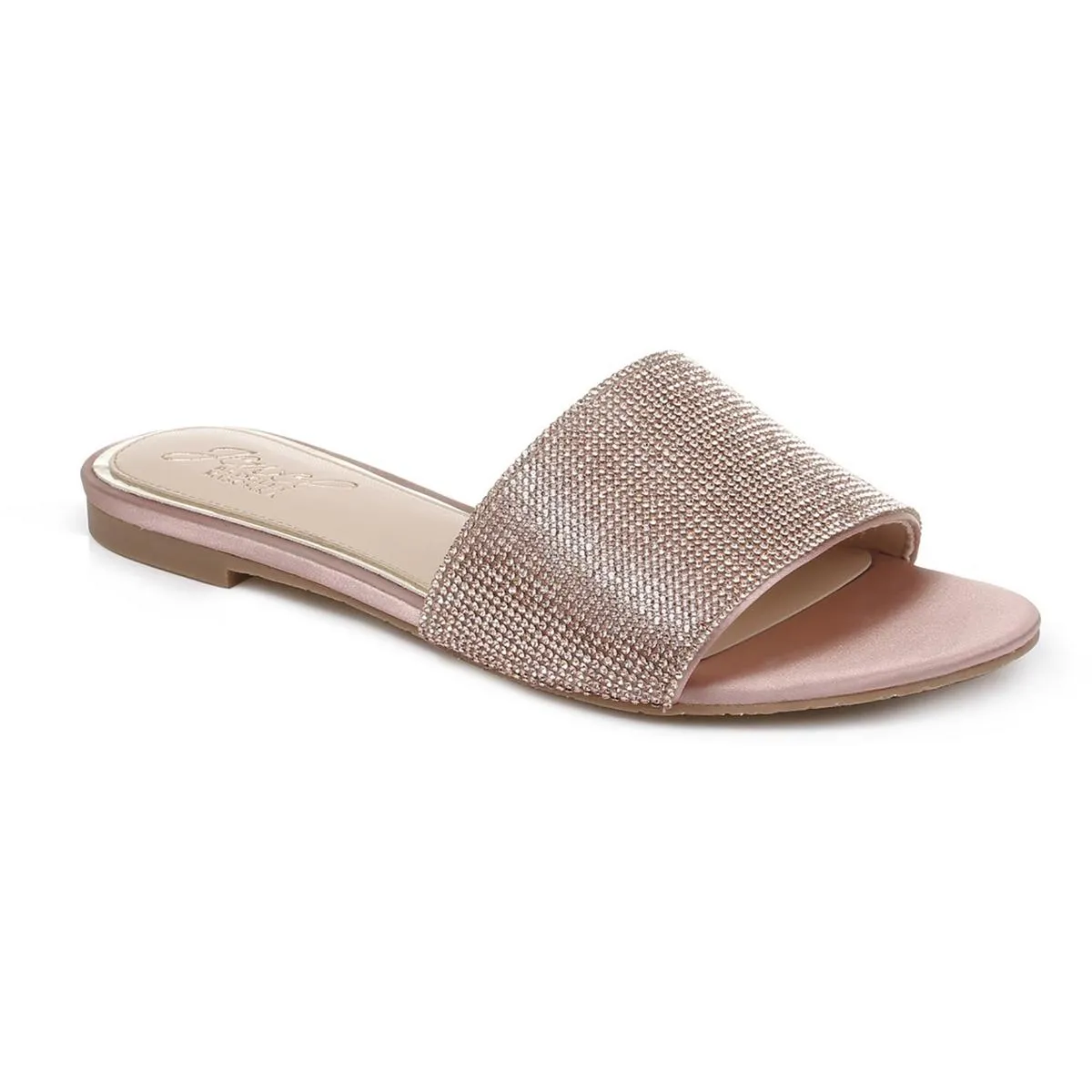 Jewel Badgley Mischka Womens Khaleesi Slip On Open Toe Slides