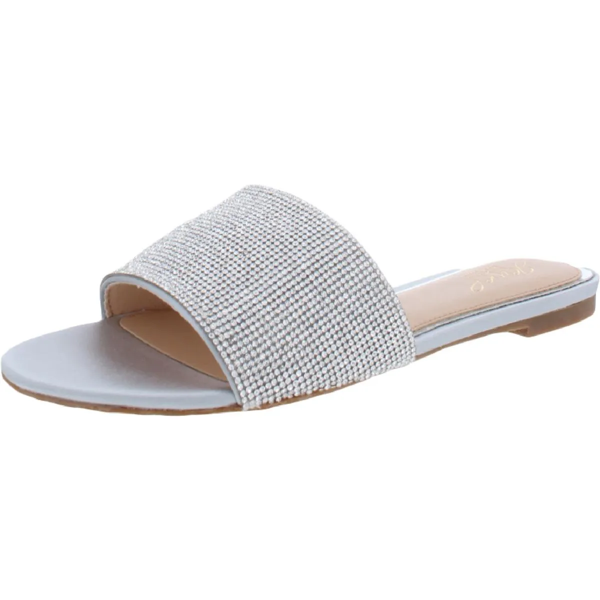 Jewel Badgley Mischka Womens Khaleesi Slip On Open Toe Slides