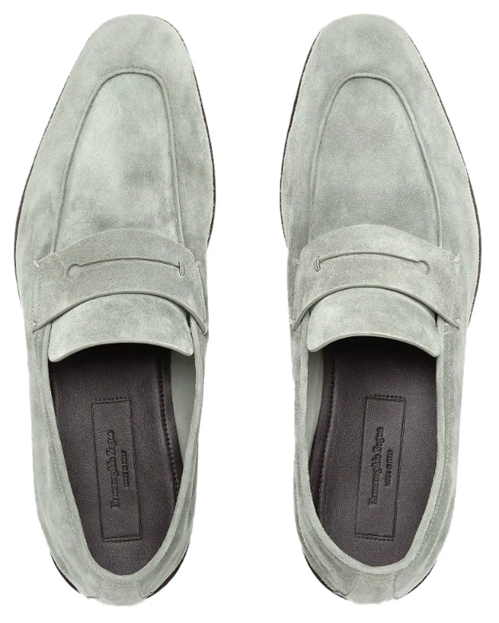 L’asola Suede Loafer in Sage Green