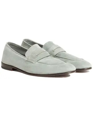 L’asola Suede Loafer in Sage Green