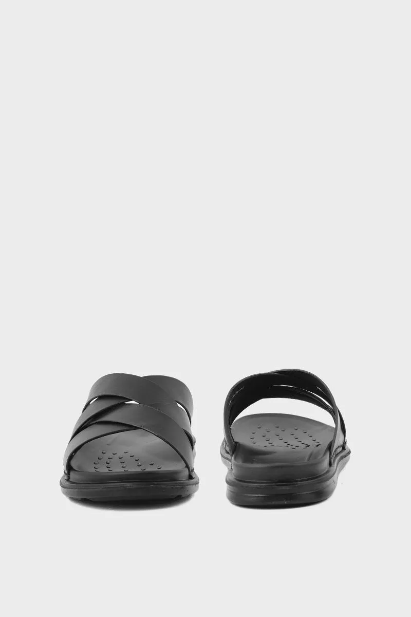 Men Casual Slipper M18036-Black