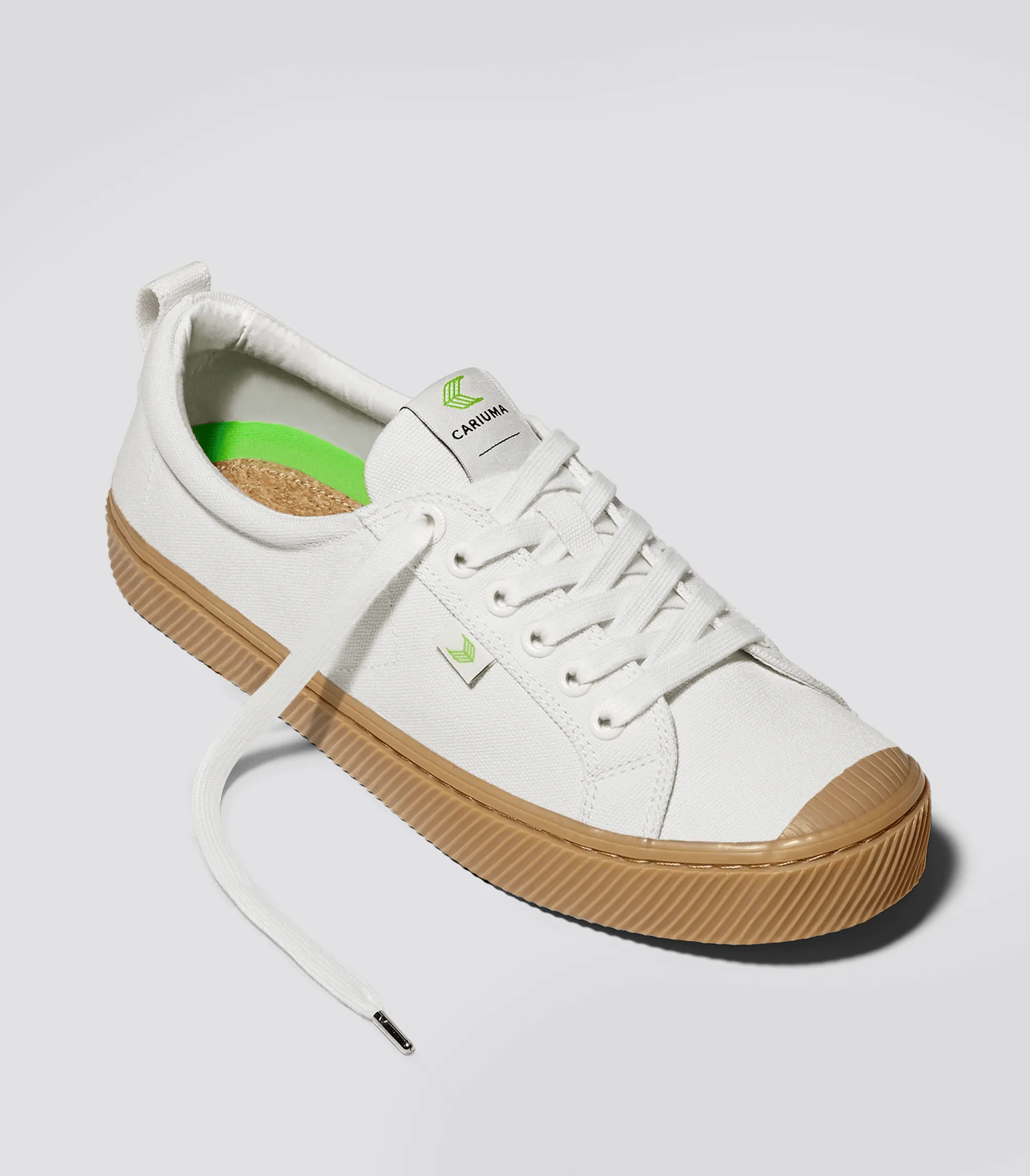 OCA Low Gum Off-White Canvas Sneaker Women