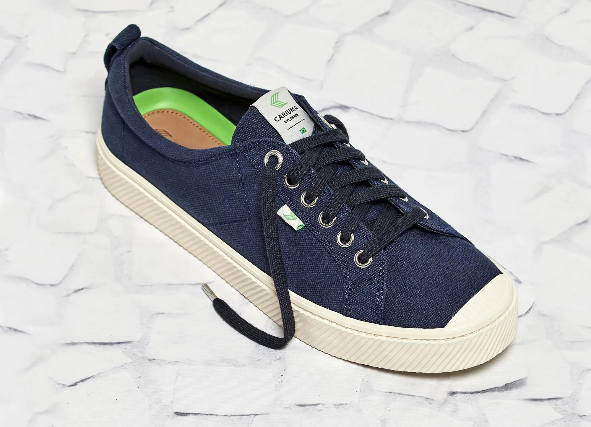 OCA Low Navy Canvas Sneaker Women