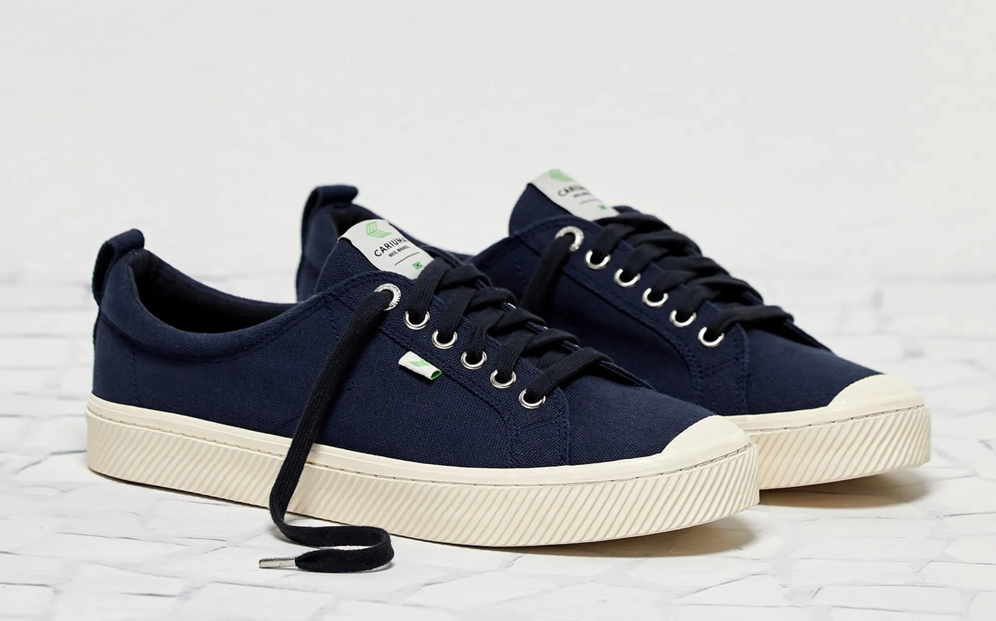 OCA Low Navy Canvas Sneaker Women