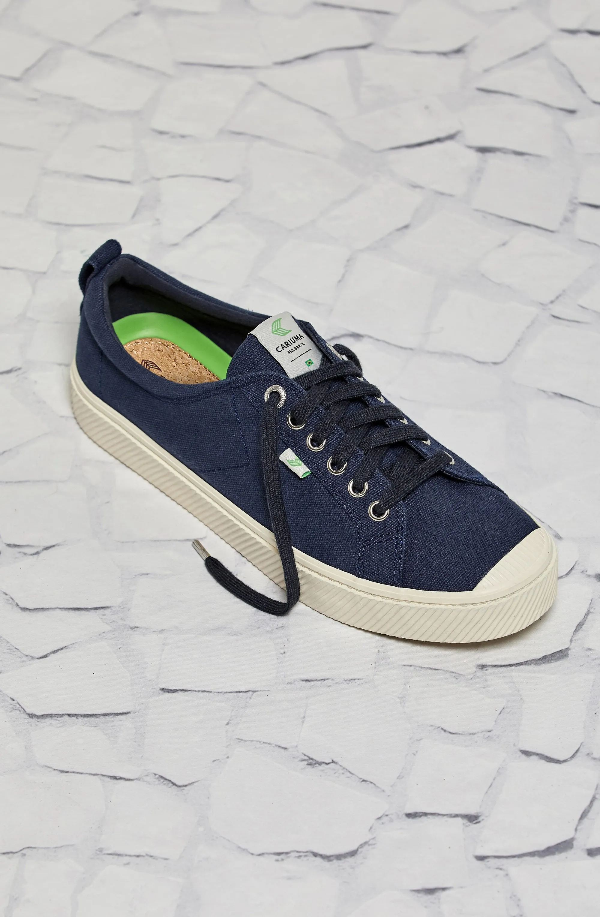 OCA Low Navy Canvas Sneaker Women