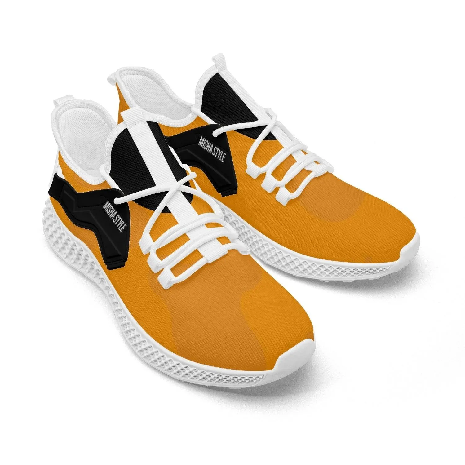 Orange Me Mesh Knit Sneakers