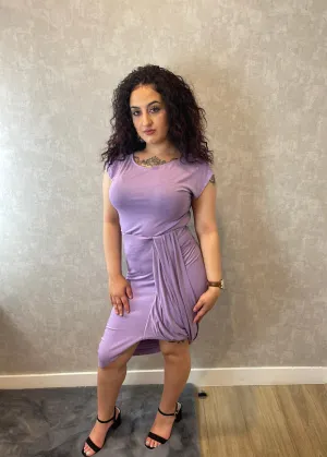 Purple Ruffle Top and Skirt Co-ord