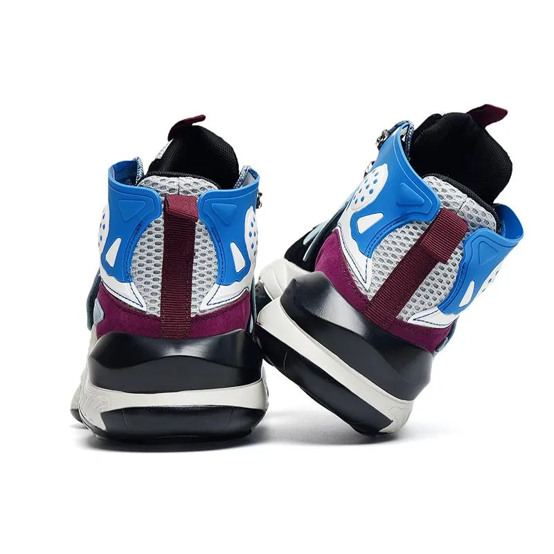 RENEGADE 'War Zone' X9X Sneakers - Off-White/Blue/Grape