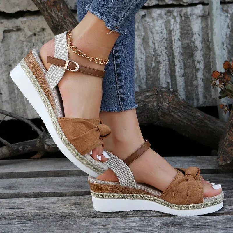 SERENA SUEDE PLATFORM SANDALS