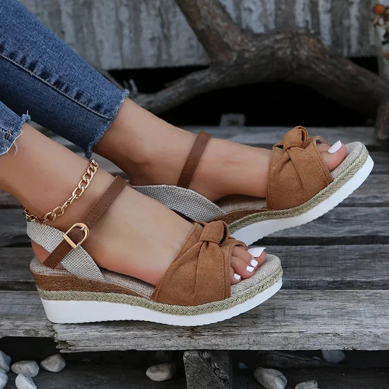 SERENA SUEDE PLATFORM SANDALS