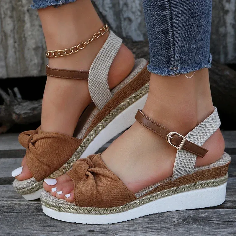 SERENA SUEDE PLATFORM SANDALS