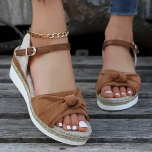 SERENA SUEDE PLATFORM SANDALS