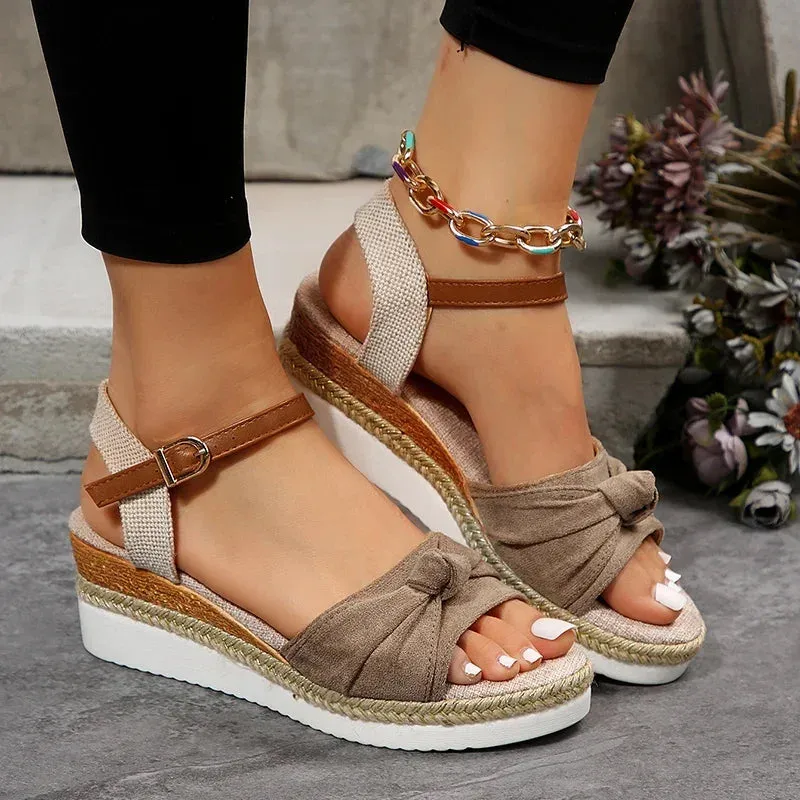 SERENA SUEDE PLATFORM SANDALS