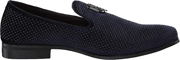 STACY ADAMS Men's Swagger Studded Slip-On Loafer