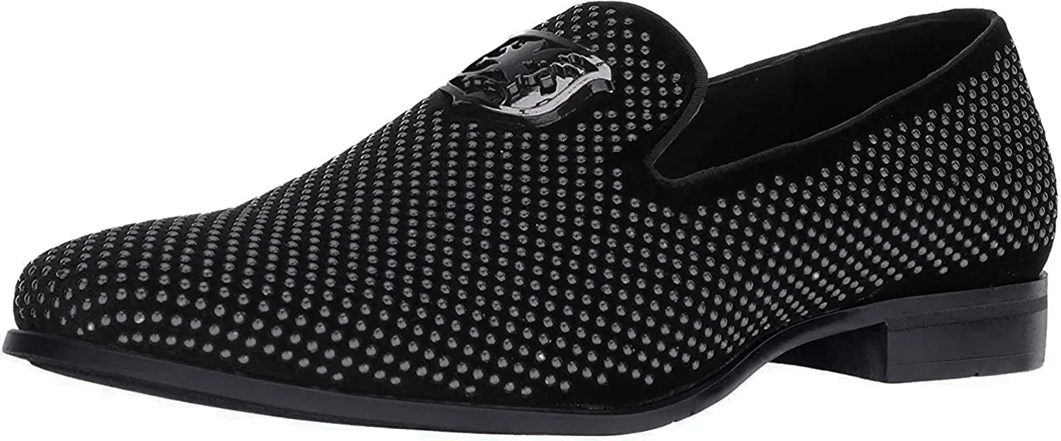 STACY ADAMS Men's Swagger Studded Slip-On Loafer