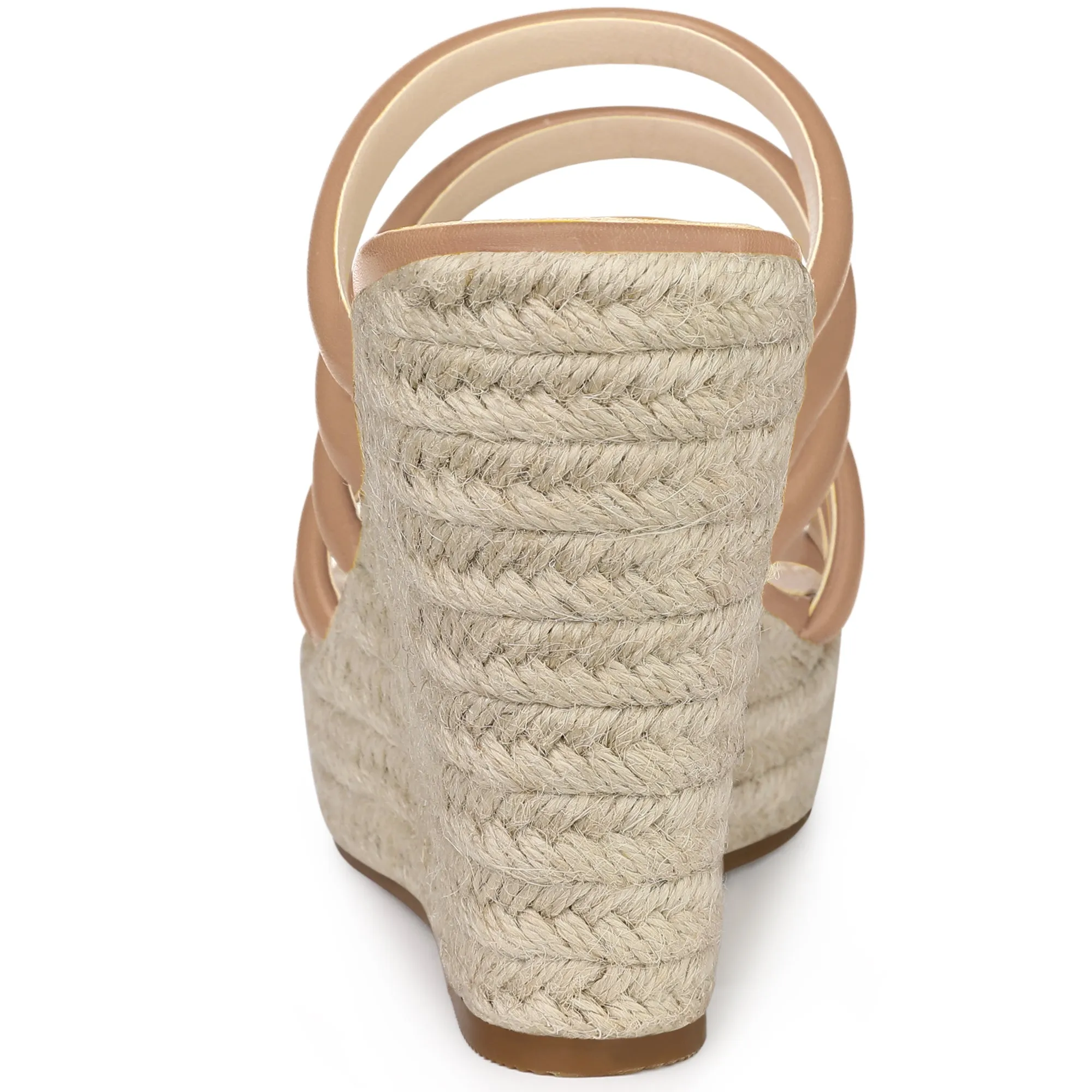 Women's Platform Strappy Slides Wedge Espadrille Wedges Sandals